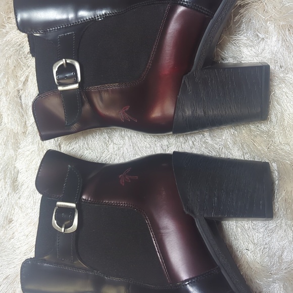 Dromedaris Women's Red Black Guinevere Ankle Boots 42 (US 11.5 - 12) - Picture 5 of 11